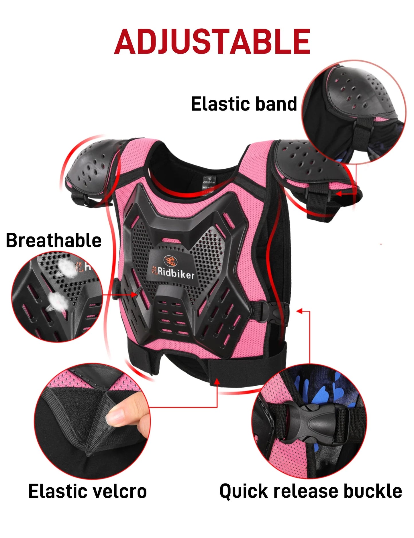 Kids Dirt Bike Gear Motocross Chest Protector Motorcycle Protective Gear Armor Vest Knee Guards Elbow Pads Dirt Bike Riding Gear