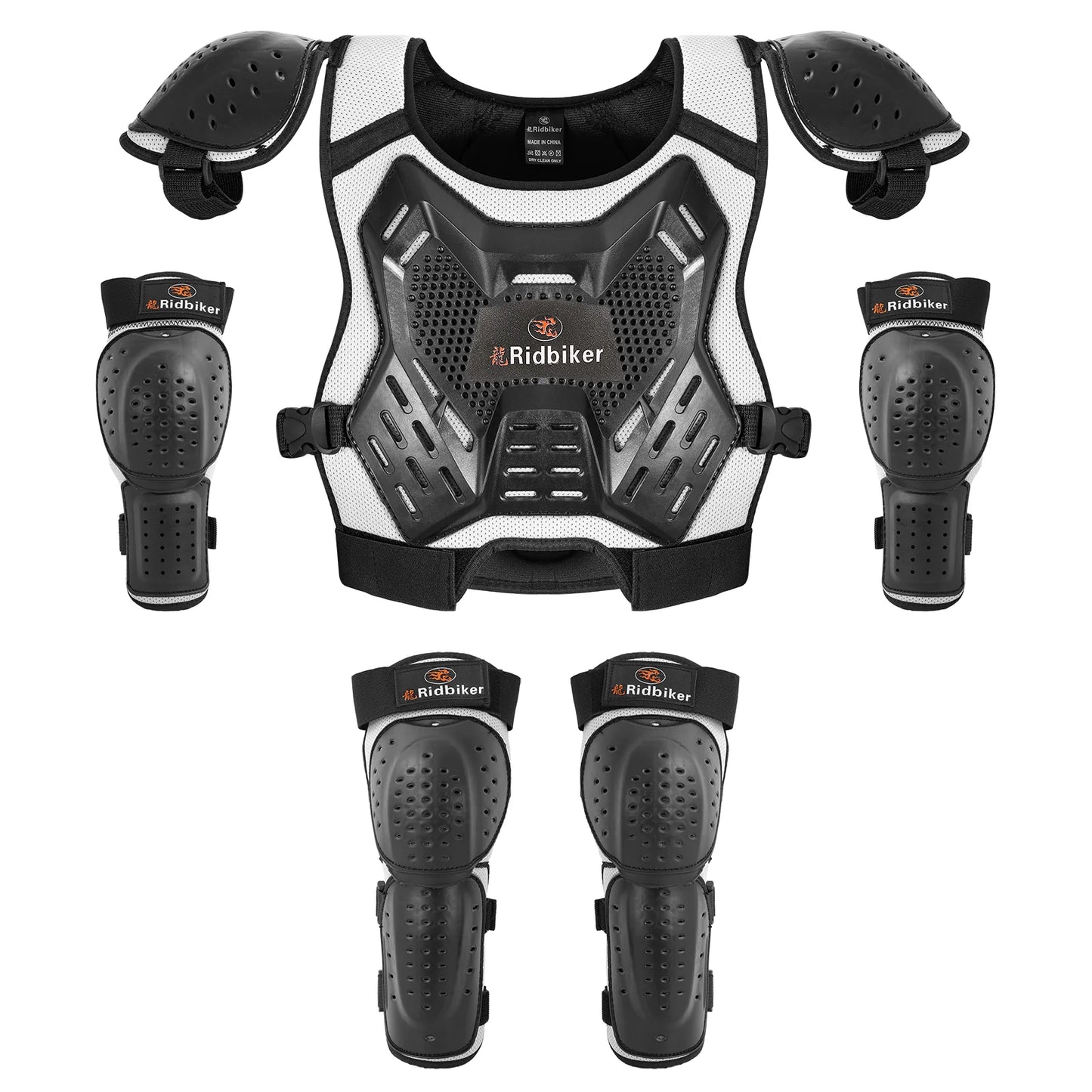 Kids Dirt Bike Gear Motocross Chest Protector Motorcycle Protective Gear Armor Vest Knee Guards Elbow Pads Dirt Bike Riding Gear