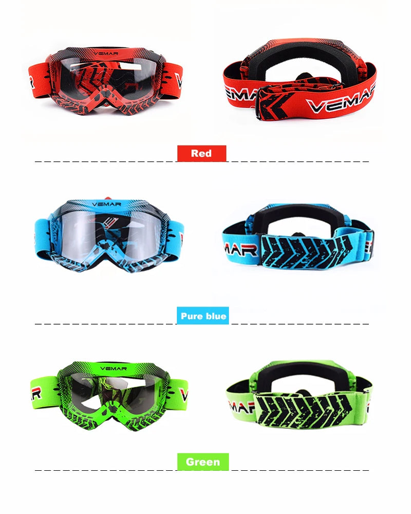 2020 Professional Children Motocross Goggles Kids Motorcycle Glasses Kid MX MTB Off-Road Dirt Bike Child Goggles for MX Helmet