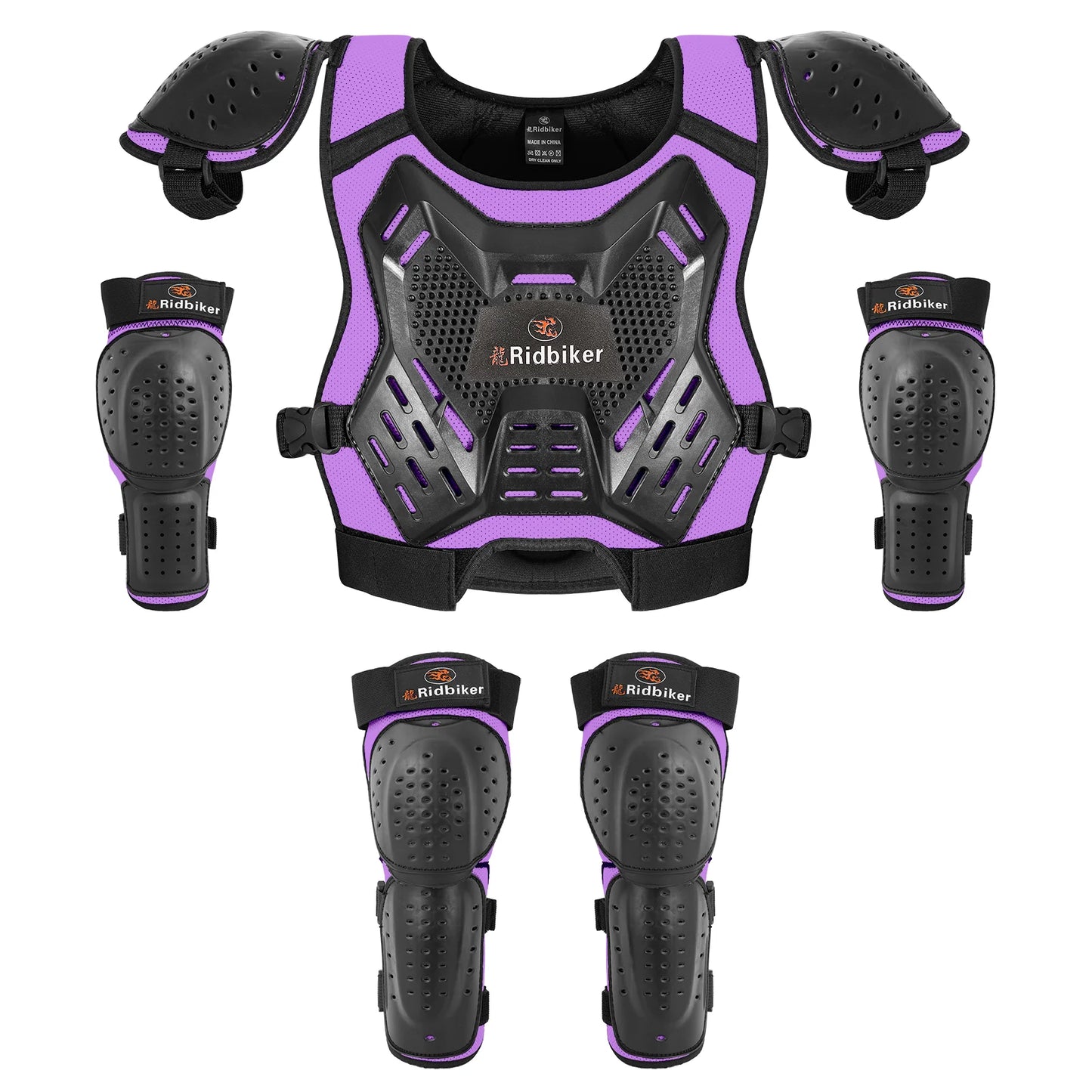 Kids Dirt Bike Gear Motocross Chest Protector Motorcycle Protective Gear Armor Vest Knee Guards Elbow Pads Dirt Bike Riding Gear
