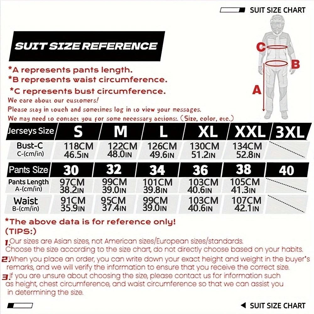 2024  off Road Motorcycle Clothing Motocross Jersey Pants Set MX Gear Set ATV Dirt Bike Combo Suit