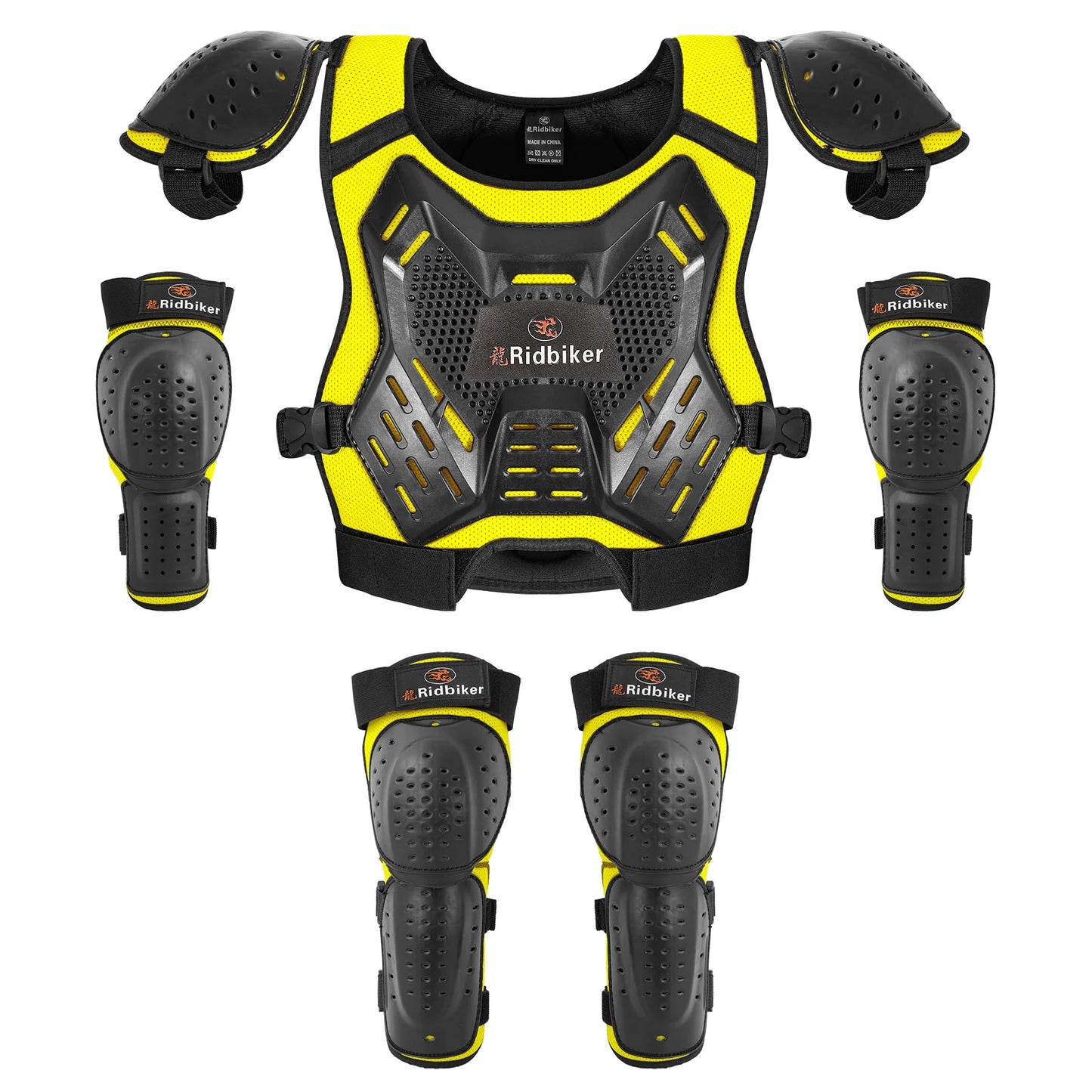 Kids Dirt Bike Gear Motocross Chest Protector Motorcycle Protective Gear Armor Vest Knee Guards Elbow Pads Dirt Bike Riding Gear