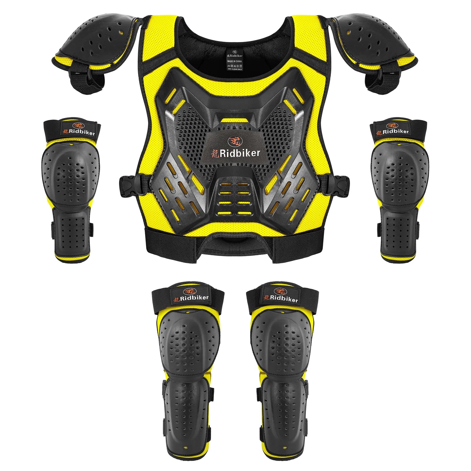 Kids Dirt Bike Gear Motocross Chest Protector Motorcycle Protective Gear Armor Vest Knee Guards Elbow Pads Dirt Bike Riding Gear