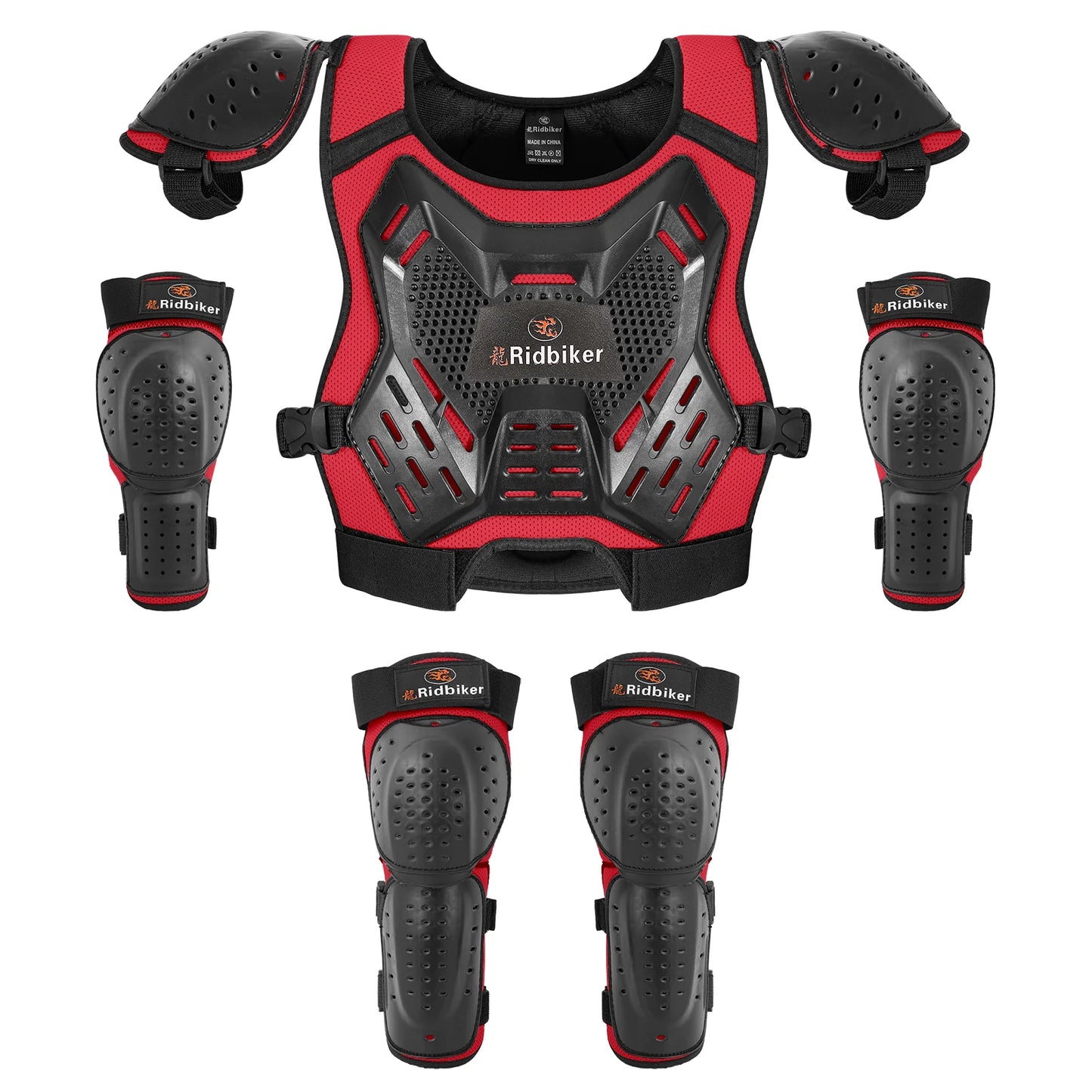 Kids Dirt Bike Gear Motocross Chest Protector Motorcycle Protective Gear Armor Vest Knee Guards Elbow Pads Dirt Bike Riding Gear