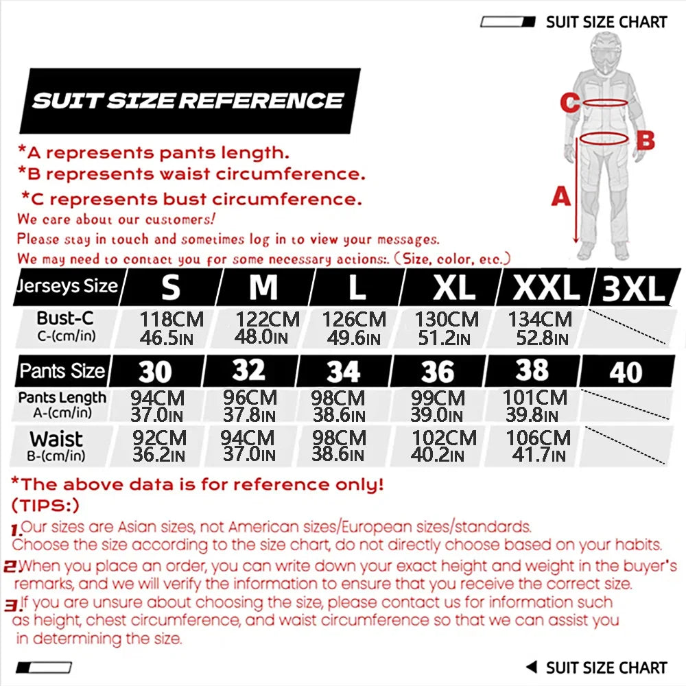 2025  Jersey Set off Road Motorcycle Race Gear Dirt Bike Motocross Gear Set Moto Racing Suit