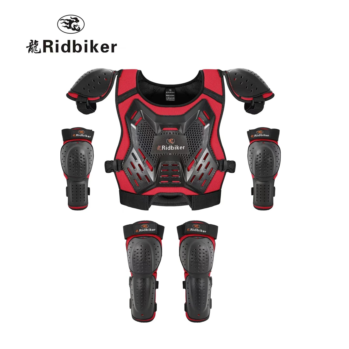 Kids Dirt Bike Gear Motocross Chest Protector Motorcycle Protective Gear Armor Vest Knee Guards Elbow Pads Dirt Bike Riding Gear