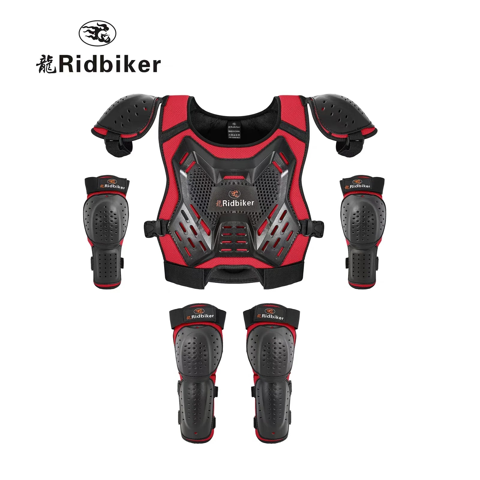 Kids Dirt Bike Gear Motocross Chest Protector Motorcycle Protective Gear Armor Vest Knee Guards Elbow Pads Dirt Bike Riding Gear