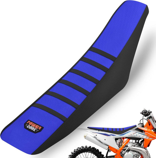Gripper Rubber Dirt Bike Seat Cover - Universal Soft Seat Cover for Most Dirt Bike Motorcycle Blue