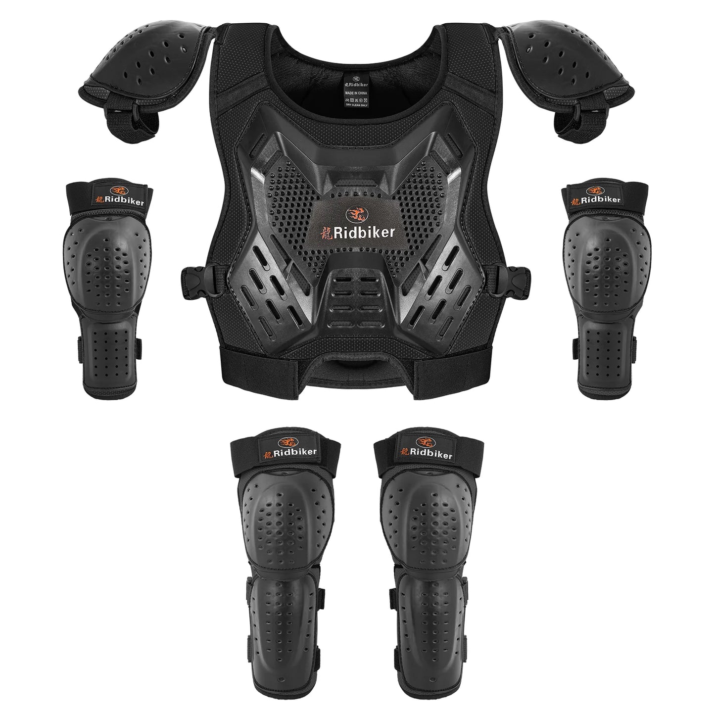 Kids Dirt Bike Gear Motocross Chest Protector Motorcycle Protective Gear Armor Vest Knee Guards Elbow Pads Dirt Bike Riding Gear