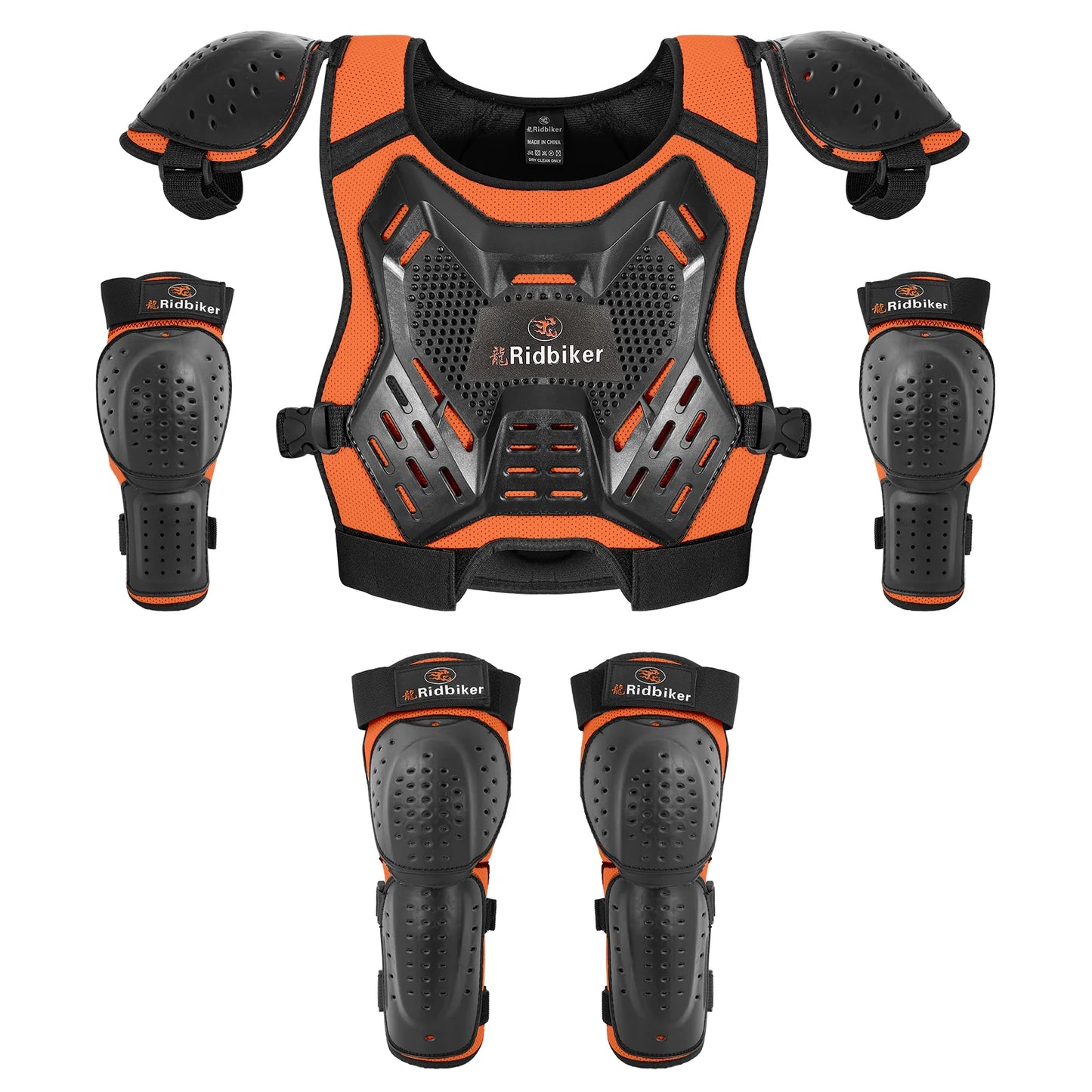 Kids Dirt Bike Gear Motocross Chest Protector Motorcycle Protective Gear Armor Vest Knee Guards Elbow Pads Dirt Bike Riding Gear